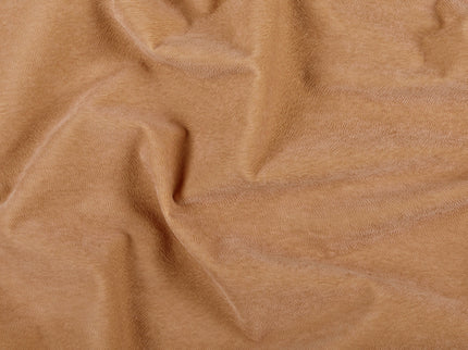 Peach Colour Brushed Textured Velvet Flock Easy Clean Sofa, Chair and Curtain Fabric