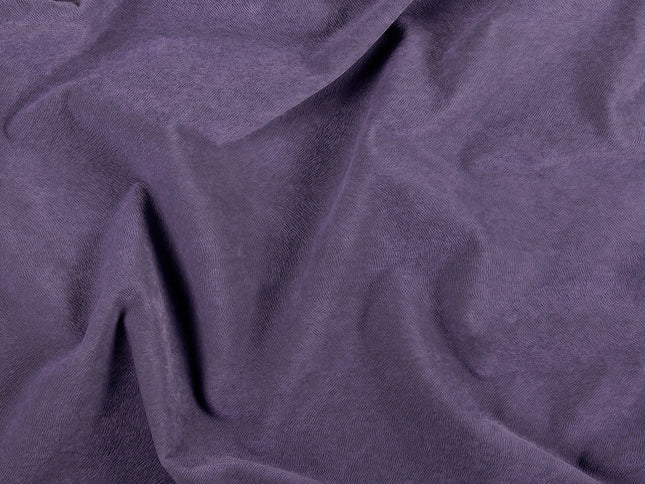 Lavender Purple Colour Brushed Textured Velvet Flock Easy Clean Sofa, Chair and Curtain Fabric