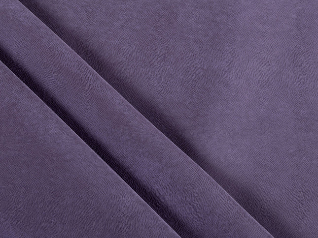 Lavender Purple Colour Brushed Textured Velvet Flock Easy Clean Sofa, Chair and Curtain Fabric