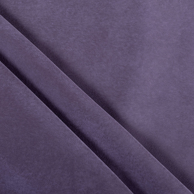 Lavender Purple Colour Brushed Textured Velvet Flock Easy Clean Sofa, Chair and Curtain Fabric