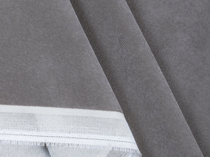 Olive Grey Colour Brushed Textured Velvet Flock Easy Clean Sofa, Chair and Curtain Fabric