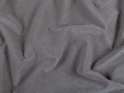 Olive Grey Colour Brushed Textured Velvet Flock Easy Clean Sofa, Chair and Curtain Fabric