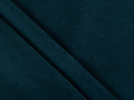 Dark Emerald Green Colour Brushed Textured Velvet Flock Easy Clean Sofa, Chair and Curtain Fabric