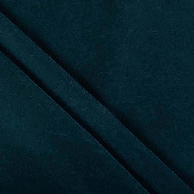 Dark Emerald Green Colour Brushed Textured Velvet Flock Easy Clean Sofa, Chair and Curtain Fabric
