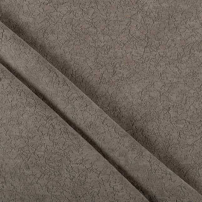 Light Olive Beige Colour Textured Velvet Flock Easy Clean Sofa and Chair Fabric