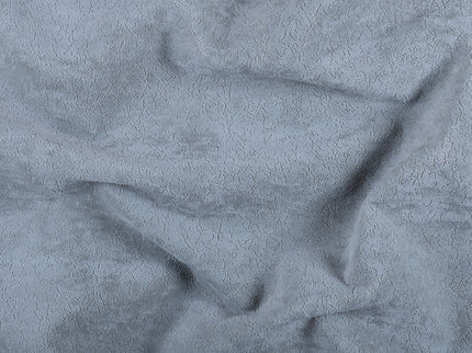 Cement Grey Colour Textured Velvet Flock Easy Clean Sofa and Chair Fabric