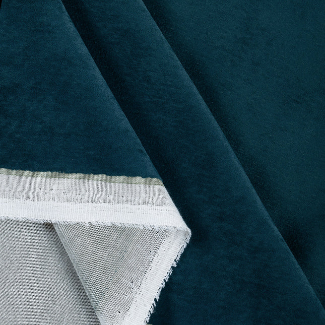 Dark Green Colour Plain Velvet Flock Easy Clean Sofa, Chair and Curtain Fabric