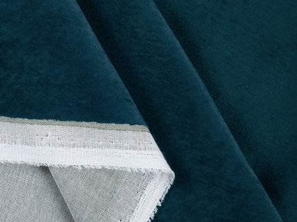 Dark Green Colour Plain Velvet Flock Easy Clean Readymade Curtain