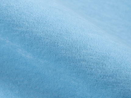 Medium Blue Colour Plain Velvet Flock Easy Clean Sofa, Chair and Curtain Fabric
