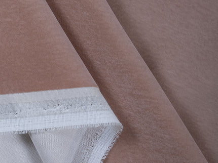 Peach Colour Plain Velvet Flock readymade cushion cover