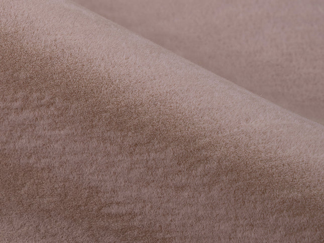 Peach Colour Plain Velvet Flock Easy Clean Sofa, Chair and Curtain Fabric