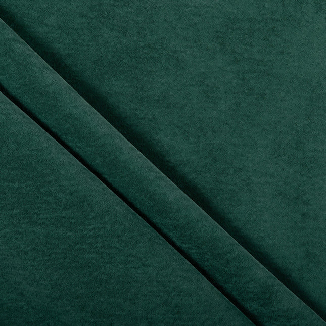 Medium Green Colour Plain Velvet Flock Easy Clean Sofa, Chair and Curtain Fabric