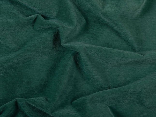 Medium Green Colour Plain Velvet Flock Easy Clean Sofa, Chair and Curtain Fabric