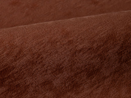 Cinnamon Brown Colour Plain Velvet Flock Readymade cushion cover