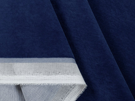 Royal Blue Colour Plain Velvet Flock Easy Clean Sofa, Chair and Curtain Fabric