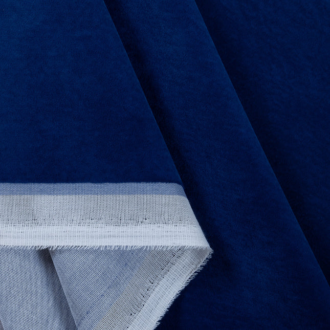 Royal Blue Colour Plain Velvet Flock readymade cushion cover