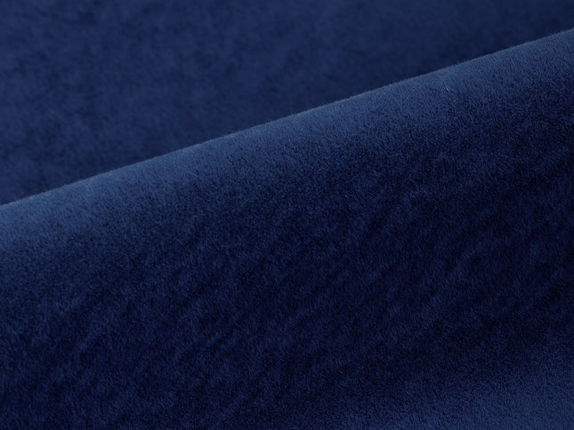 Royal Blue Colour Plain Velvet Flock Easy Clean Sofa, Chair and Curtain Fabric
