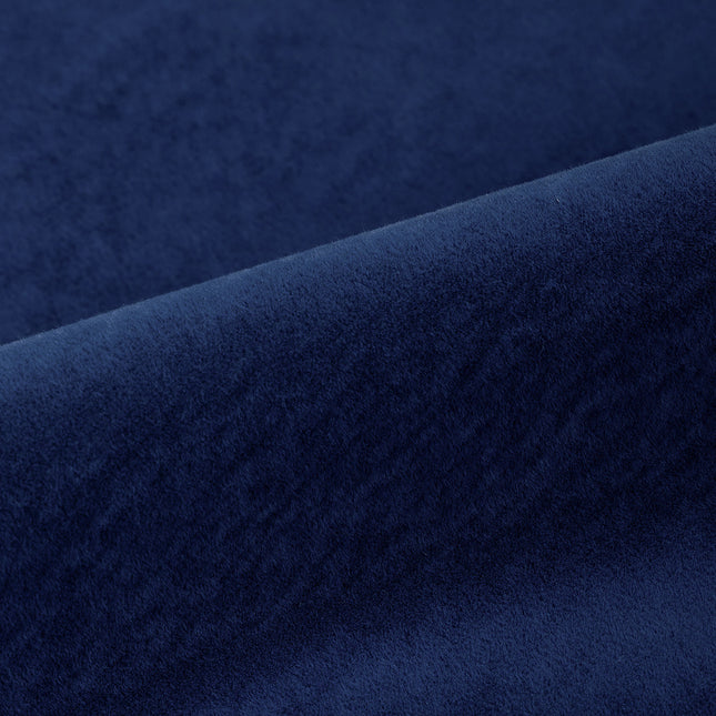 Royal Blue Colour Plain Velvet Flock Easy Clean Sofa, Chair and Curtain Fabric