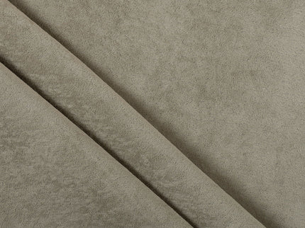 Olive Light Brown Colour Plain Velvet Flock Easy Clean Sofa, Chair and Curtain Fabric