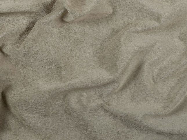Olive Light Brown Colour Plain Velvet Flock Easy Clean Sofa, Chair and Curtain Fabric