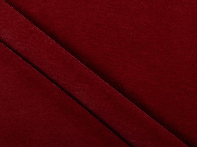 Rust Red Colour Plain Velvet Flock Easy Clean Sofa, Chair and Curtain Fabric