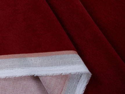 Rust Red Colour Plain Velvet Flock readymade cushion cover