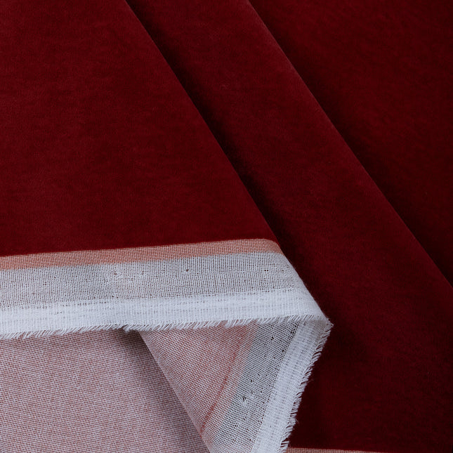 Rust Red Colour Plain Velvet Flock readymade cushion cover