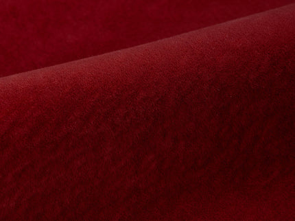 Rust Red Colour Plain Velvet Flock Easy Clean Sofa, Chair and Curtain Fabric