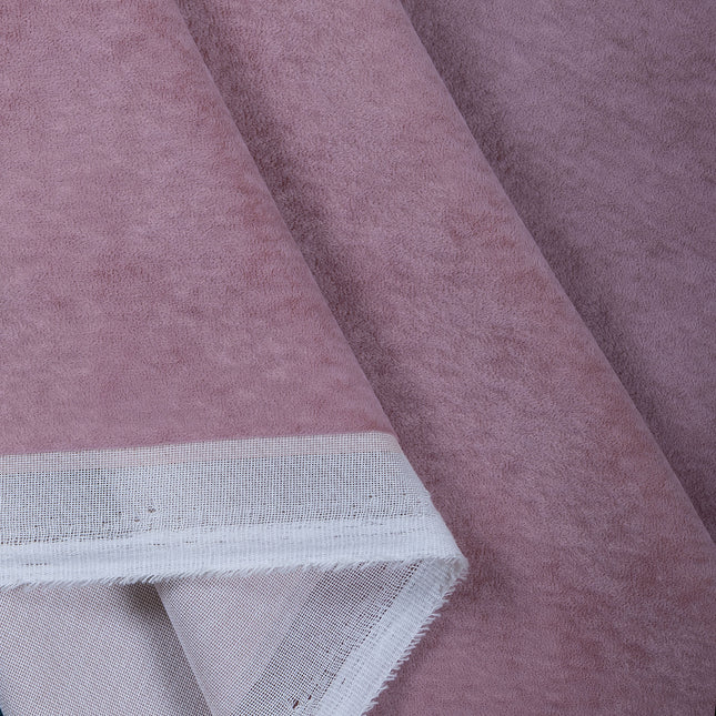 Ultra Pink Colour Plain Velvet Flock Readymade cushion cover