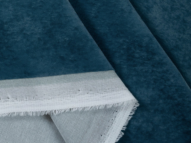 Sacramento Green Colour Plain Velvet Flock Easy Clean Sofa, Chair and Curtain Fabric