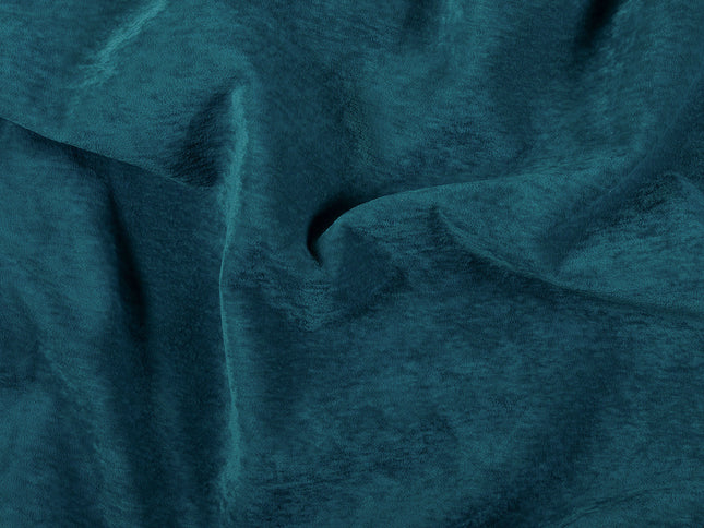 Turquoise Colour Plain Velvet Flock Easy Clean Sofa, Chair and Curtain Fabric