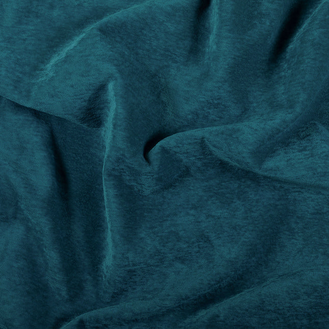 Turquoise Colour Plain Velvet Flock Easy Clean Sofa, Chair and Curtain Fabric