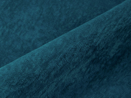 Turquoise Colour Plain Velvet Flock Easy Clean Sofa, Chair and Curtain Fabric