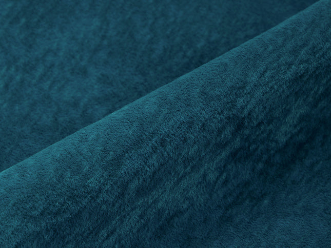 Turquoise Colour Plain Velvet Flock Easy Clean Sofa, Chair and Curtain Fabric