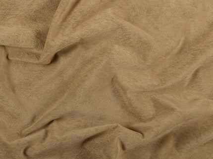 Peanut Brown Colour Plain Velvet Flock Easy Clean Sofa, Chair and Curtain Fabric