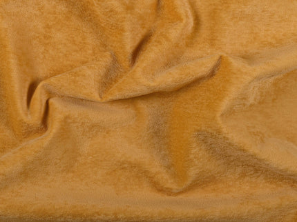 Dark Yellow Colour Plain Velvet Flock Easy Clean Sofa, Chair and Curtain Fabric