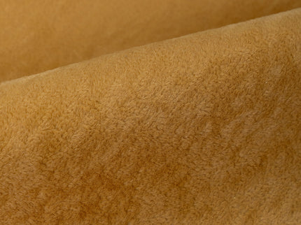 Dark Yellow Colour Plain Velvet Flock Readymade cushion cover