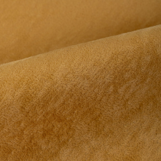 Dark Yellow Colour Plain Velvet Flock Readymade cushion cover