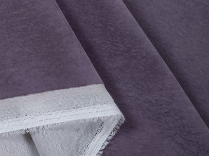 Mauve Violet Colour Plain Velvet Flock Easy Clean Sofa, Chair and Curtain Fabric
