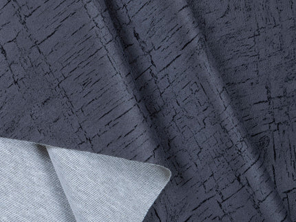 Dark Grey Colour Geometric Pattern Suede Sofa, Chair and Curtain Fabric