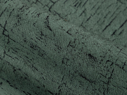 Olive Green Colour Geometric Pattern Suede Sofa, Chair and Curtain Fabric
