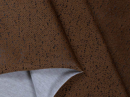 Olive Brown Colour Textured Suede Readymade Curtain