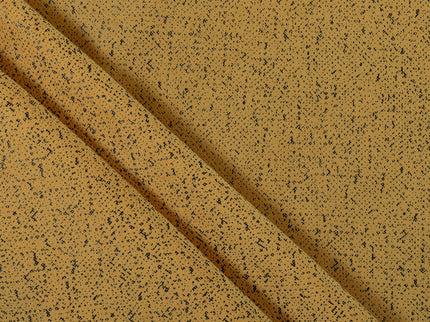 Mustard Yellow Colour Textured Suede Sofa, Chair and Curtain Fabric