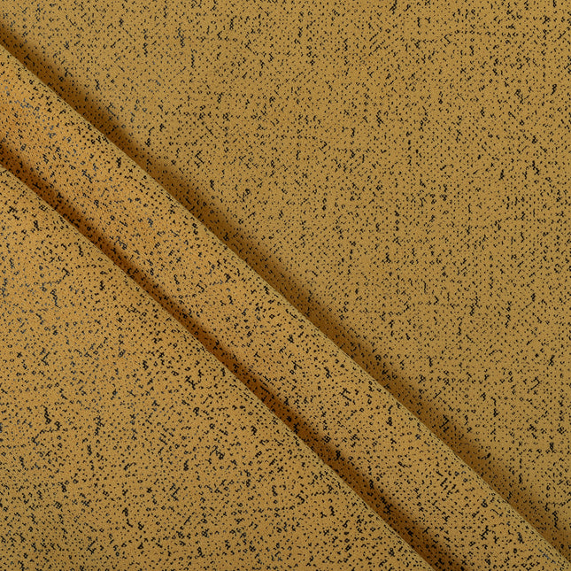 Mustard Yellow Colour Textured Suede Sofa, Chair and Curtain Fabric