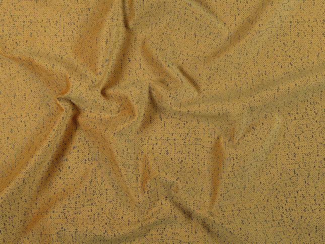 Mustard Yellow Colour Textured Suede Sofa, Chair and Curtain Fabric