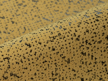 Mustard Yellow Colour Textured Suede Sofa, Chair and Curtain Fabric