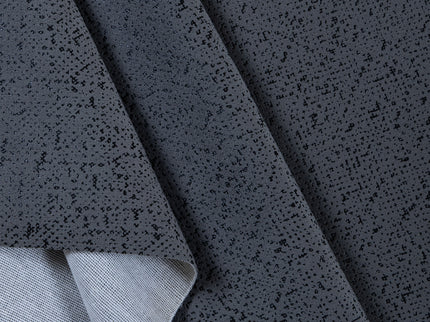 Medium Grey Textured Suede Readymade Curtain