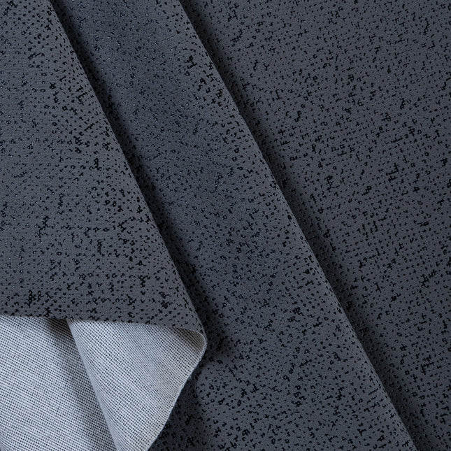 Medium Grey Textured Suede Readymade Curtain
