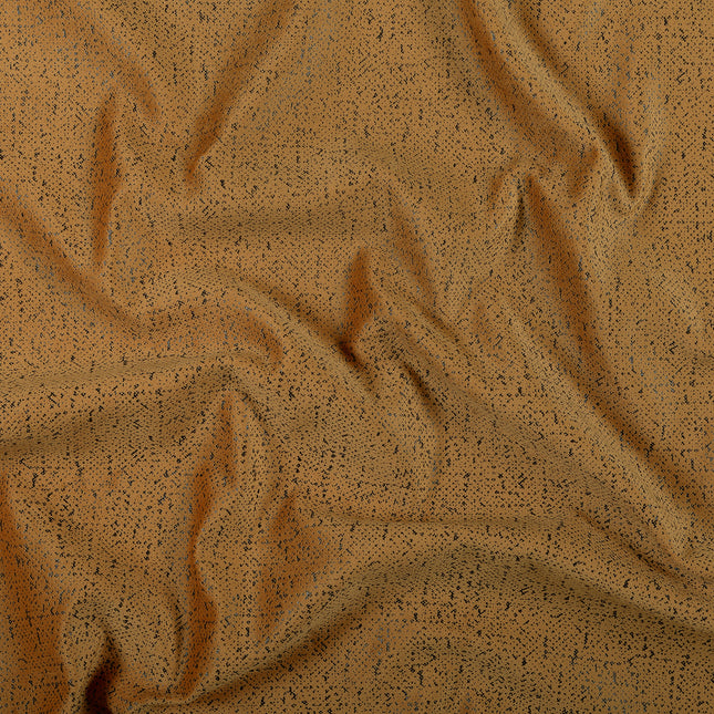 Ochre Golden Yellow Colour Textured Suede Sofa, Chair and Curtain Fabric