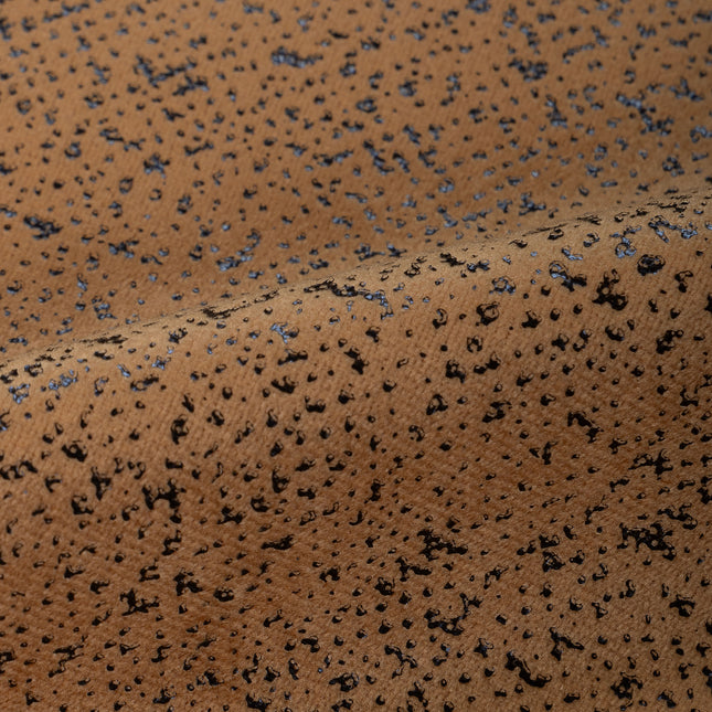 Ochre Golden Yellow Colour Textured Suede Readymade Curtain